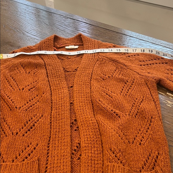 🎁🎁❤️Rust Open-Front Cardigan Sweater - Picture 3 of 9